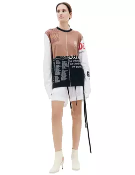 Patchwork oversized longsleeve