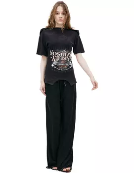 Перевернутая футболка с принтом