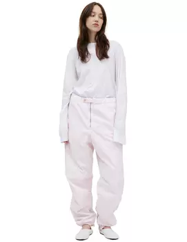 Розовые брюки с молниями