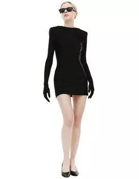 Платье с рукавами-перчатками