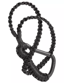 Плетеный брелок с карабином