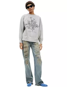 'Poppy' print sweatshirt