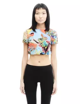 Кроп-топ с принтом