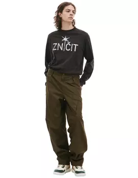 Straight cargo trousers