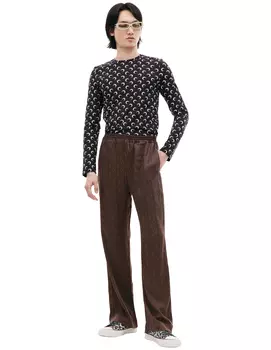 Прямые брюки на резинке