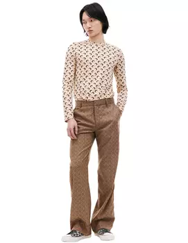 Прямые брюки с монопринтом