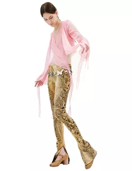 Брюки с анималистичным принтом