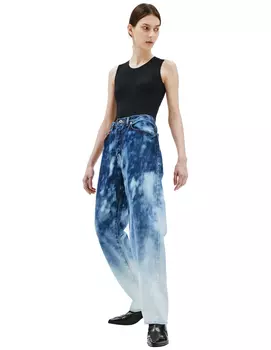 Тай дай джинсы из переработанного денима