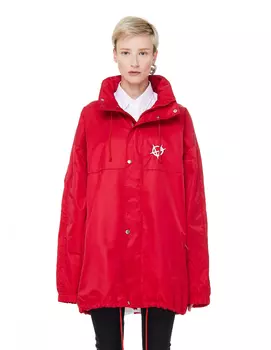 Красная ветровка с вышивкой Anarchy