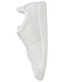 Replica Patent Leather Sneakers In White