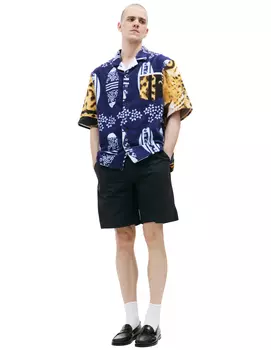 Рубашка с анималистичным принтом