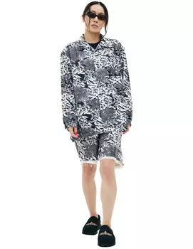 Рубашка с монопринтом граффити