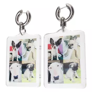 Серьги I love dogs