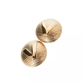 Серьги-клипсы V в виде пуговиц