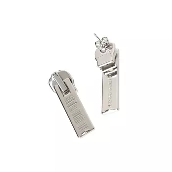 Серьги на молнии со штрихкодом