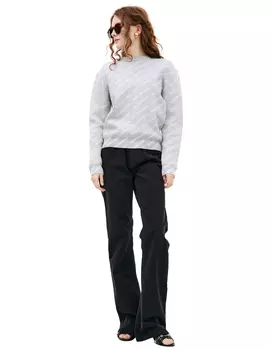 Серый свитер с логотипом