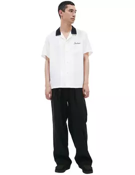 Шелковая рубашка с вышивкой