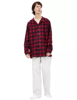 Wool plaid shirt