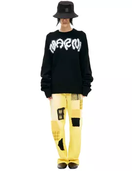 Шерстяной свитер с логотипом