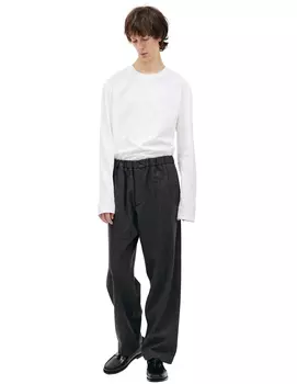 Шерстяные брюки на резинке