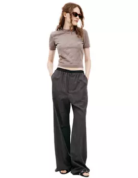 Шерстяные брюки в клетку