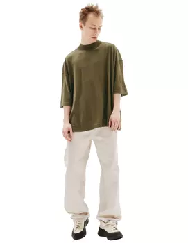 Short-sleeved wool sweater