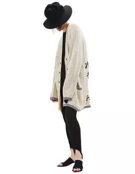 Shrimp knit cardigan