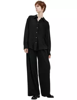 Шелковая рубашка на пуговицах