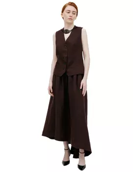 Single-breasted striped vest