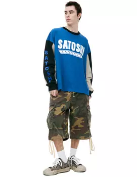 Blue longsleeve with logo