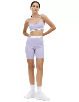 Спортивный топ с логотипом на резинке