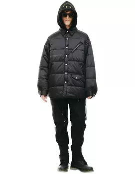 Стеганая куртка на кнопках