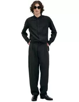 Straight trousers with stripes