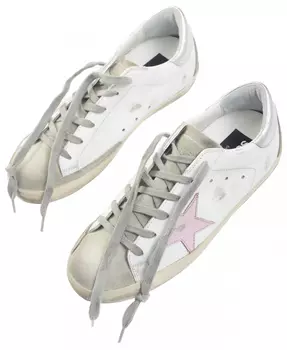 Superstar Leather sneakers with pink star