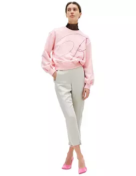 Свитшот с логотипом из страз