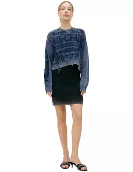 Sweatshirt with yarn logo