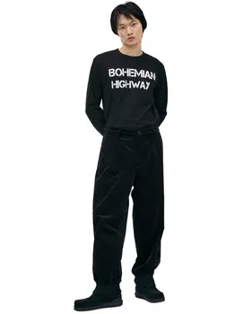 Зауженные брюки из вельвета