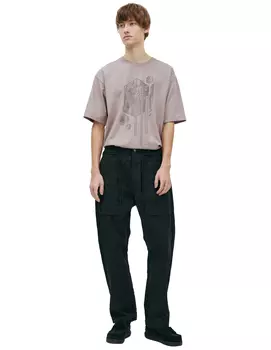 Trousers with patch pockets