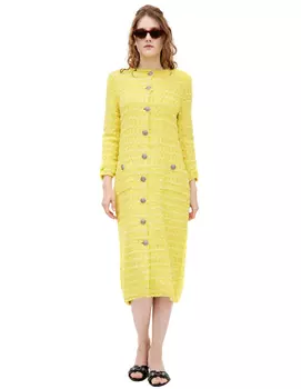 Твидовое платье миди