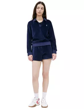 SRC velour longsleeve polo