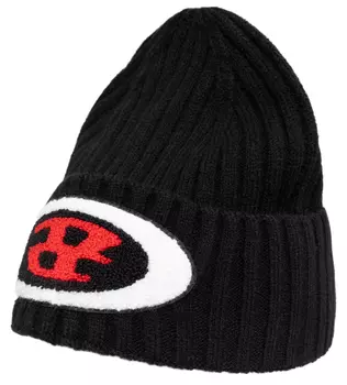 Knitted beanie with logo