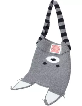 Вязаная сумка в виде Енота