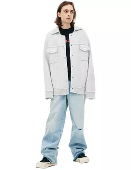 Вязаный кардиган с карманами