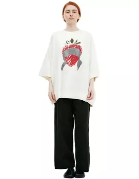 White printed T-shirt