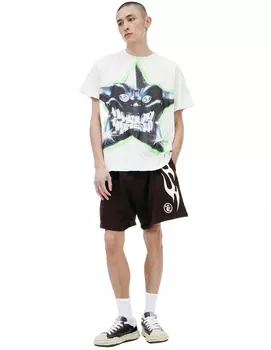 White rhinestone T-shirt