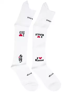 Комплект из 3-х белых носков разной длины