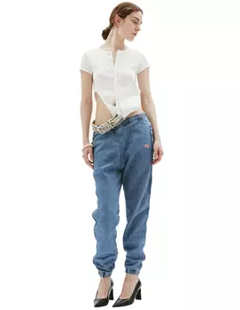 Укороченная футболка T-Holdy с ремнем