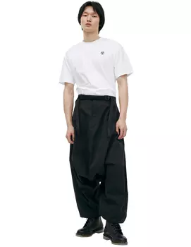 Wide belted trousers