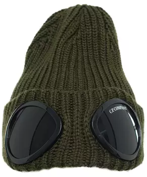Wool beanie with lenses