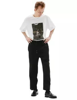 Wool cropped pants